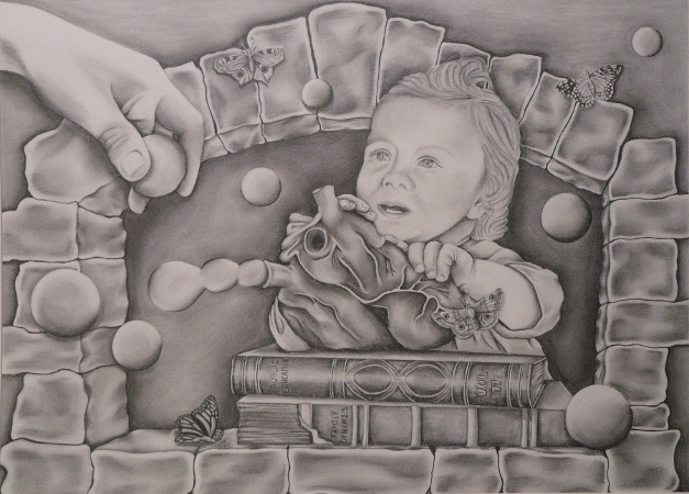 Altarpiece To My Childhood (Left Panel)